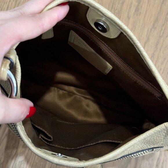 GUC Coach F14679 Penelope‎ Hippie Leather Crossbody Bag - Cream - Picture 7 of 8